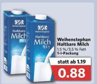 Combi Weihenstephan Haltbare Milch 1L Angebot