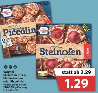 Combi Wagner Steinofen Pizza, Flammkuchen oder Piccolinis 270-385g Angebot