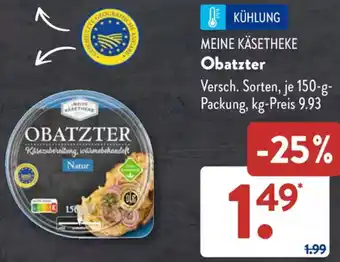 Aldi Süd MEINE KÄSETHEKE Obatzter Angebot