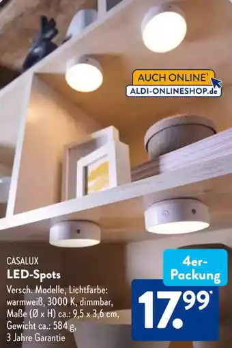 Aldi Süd CASALUX LED-Spots Angebot