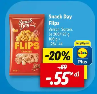 Lidl Snack day flips Angebot