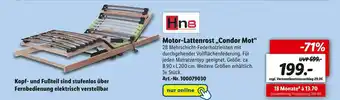 Lidl Motor-lattenrost „condor mot“ Angebot