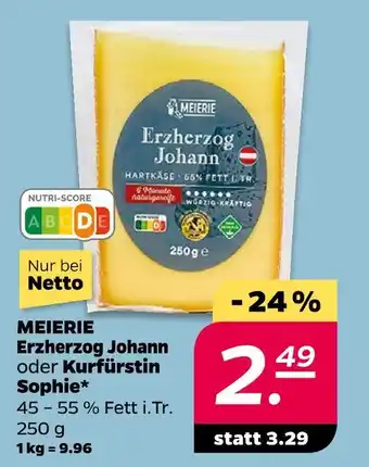 NETTO Meierei erzherzog johann oder kurfürstin sophie Angebot