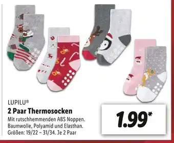 Lidl Lupilu 2 paar thermosocken Angebot