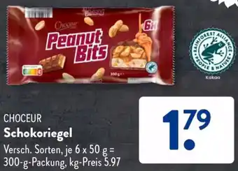 Aldi Süd CHOCEUR Schokoriegel Angebot