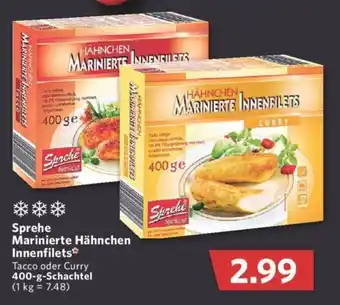 Combi Sprehe Marinierte Hähnchen Innenfilets 400g Angebot