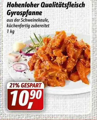 Simmel Hohenloher Qualitäsfleisch Gyrospfanne Angebot