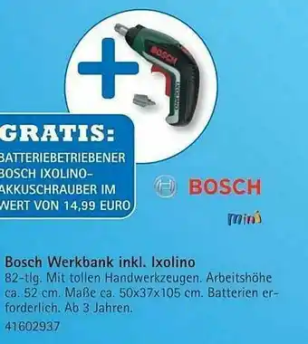 Vedes Bosch Werkbank Inkl. Lxolino Bosch Angebot