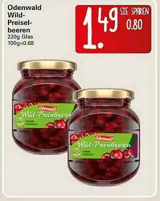 WEZ Odenwald Preiselbeeren Angebot