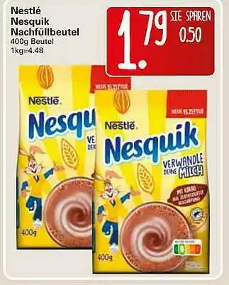 WEZ Nestlé Nesquik Nachfüllbeutel Angebot