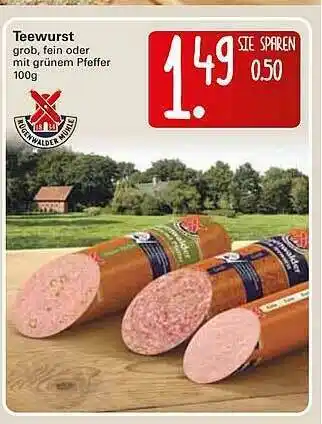 WEZ Teewurst Angebot