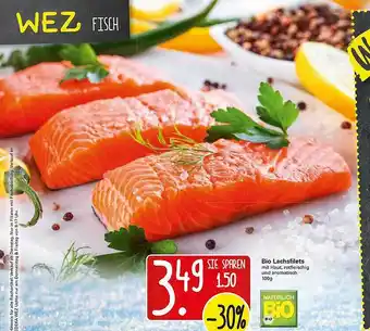 WEZ Bio Lachsfilets Angebot