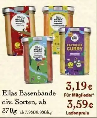 LPG Biomarkt Ellas Basenbande Angebot