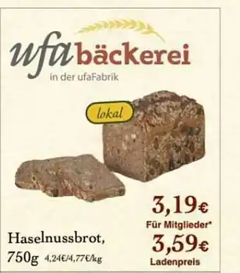 LPG Biomarkt Haselnussbrot Angebot