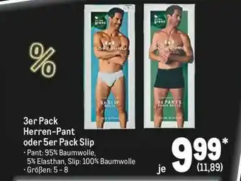 METRO 3er Pack Herren-pant Oder 5er Pack Slip Angebot