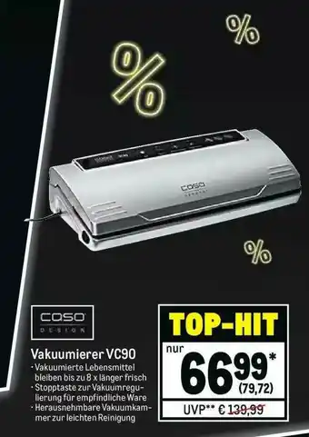 METRO Caso Vakuumierer VC90 Angebot