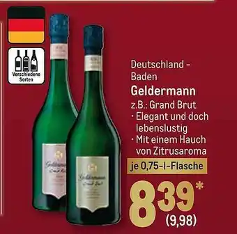 METRO Deutschland Baden Geldermann Angebot