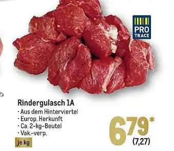 METRO Pro Trace Rindergulasch 1A Angebot