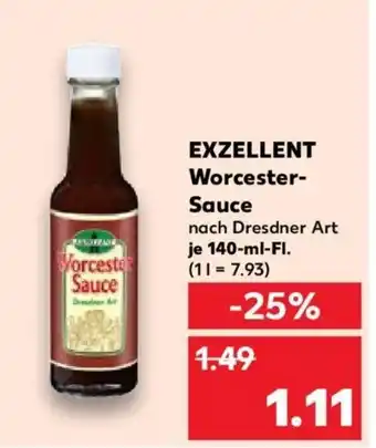 Kaufland EXZELLENT Worcester- Sauce Angebot