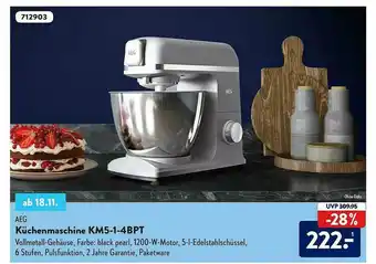 Aldi Süd Aeg Küchenmaschine Km5-1-4bpt Angebot