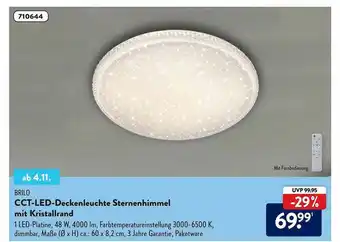 Aldi Süd Brilo Cct-led-deckenleuchte Sternenhimmel Angebot