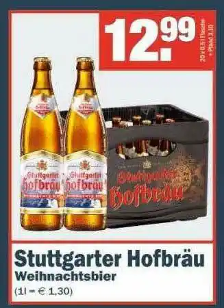 Benz Getränke Stuttgarter Hofbräu Weihnachtsbier Angebot