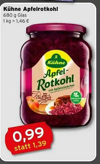 CAP Markt Kühne Apfelrotkohl Angebot