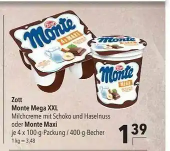 CITTI Markt Zott Monte Mega Xxl Oder Monte Maxi Angebot