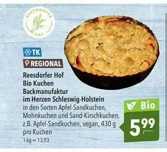 CITTI Markt Yk Reesdorfer Hof Bio Kuchen Backmanufaktur Im Herzen Schleswig-holstein Angebot