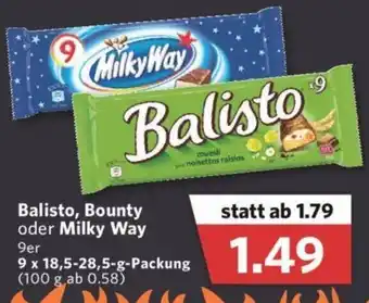 Combi Balisto, Bounty oder Milky Way 9x18,5-28,5g Angebot