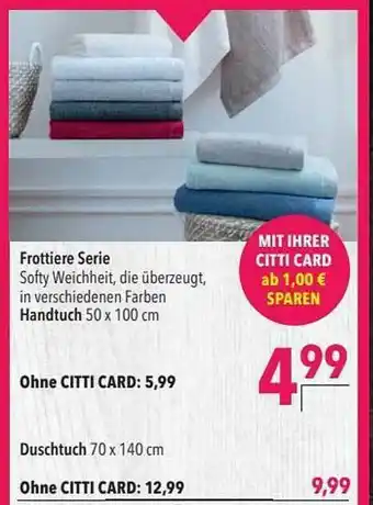 CITTI Markt Frottier Serie Angebot