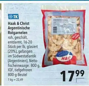 CITTI Markt Tk Haak & Christ Argentinische Rotgarnelen Angebot