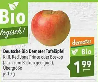 CITTI Markt Deutsche Bio Demeter Tafeläpfel Angebot