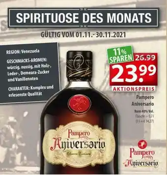 Getränkeland Pampero Aniversario Rum Angebot