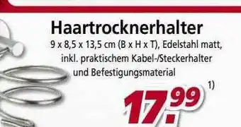 bauSpezi Haartrocknerhalter Angebot