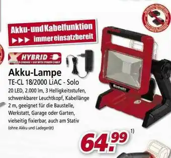 bauSpezi Xhybrid Akku-lampe Angebot