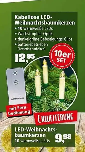 Thomas Philipps Kabellose Led-weihnachtsbaumkerzen Angebot