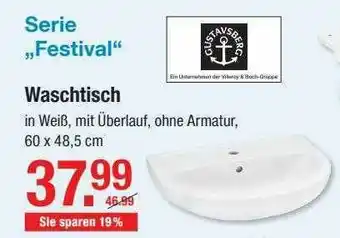 V Baumarkt Serie „festival“ Waschtisch Angebot