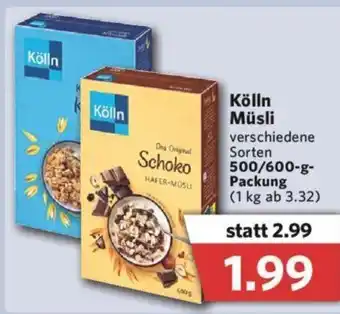 Combi Kölln Müsli 500/600g Angebot