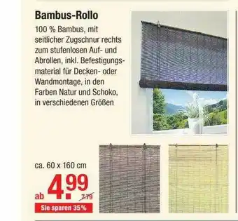 V Baumarkt Bambus-rollo Angebot