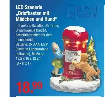 V Baumarkt Led Szenerie „briefkasten Mit Mädchen Und Hund“ Angebot