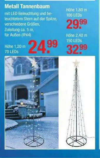 V Baumarkt Metall Tannenbaum Angebot