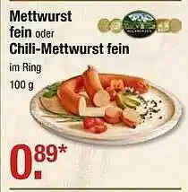 V Markt Mettwurst Fein Oder Chili-mettwurst Fein Angebot