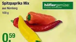 V Markt Spitzpaprika Mix Höflergemüse Angebot