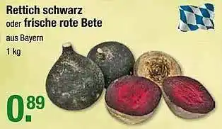 V Markt Rettich Schwarz Oder Frische Rote Bete Angebot