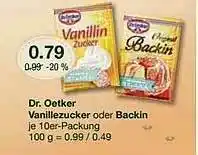 V Markt Dr Oetker Vanillezucker Oder Backin Angebot