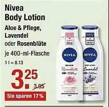 V Markt Nivea Body Lotion Angebot