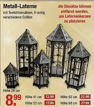 V Markt Metall-laterne Angebot