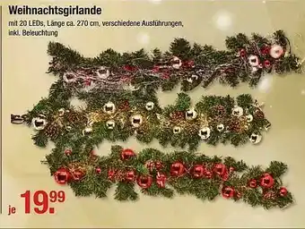 V Markt Weihnachtsgirlande Angebot