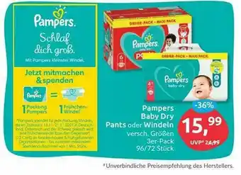 Budni Pampers Baby Dry Pants Oder Windeln Angebot